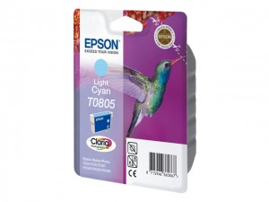 Epson T0805 Light Cyan Claria Ink [C13T08054020]