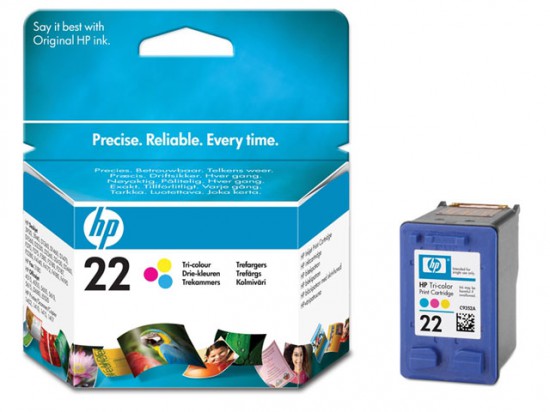 Hewlett Packard HP 22 Tri-color Inkjet Print Cartridge [C9352AE]