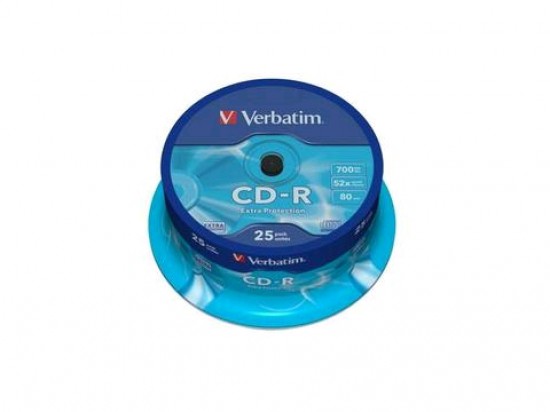 Verbatim CD-R Extra Protection 25-Pack Spindle 52x (700MB) [43432]