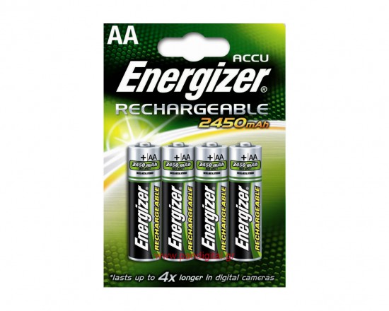 Energizer Accu Rechargable Battery AA 2450mAh [pack of 4]