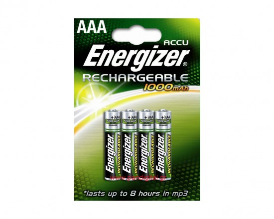 Energizer Accu Rechargable Battery AAA 1000mAh [pack of 4]
