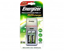Energizer Accu Mini Charger [AA+AAA] + 2AA 2000mAh