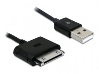Delock iPhone USB Data and Charging cable 1.8m (Black) [82662]