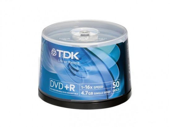 TDK DVD+R 50-Pack 16x (4.7GB) [DVD+R47CBED50]