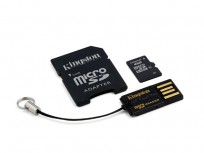 Kingston 4GB Micro SDHC Card + Adapter + USB Reader [MBLY4G2/4GB]