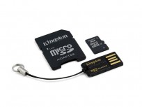 Kingston 8GB Micro SDHC Card + Adapter + USB Reader [MBLY4G2/8GB]
